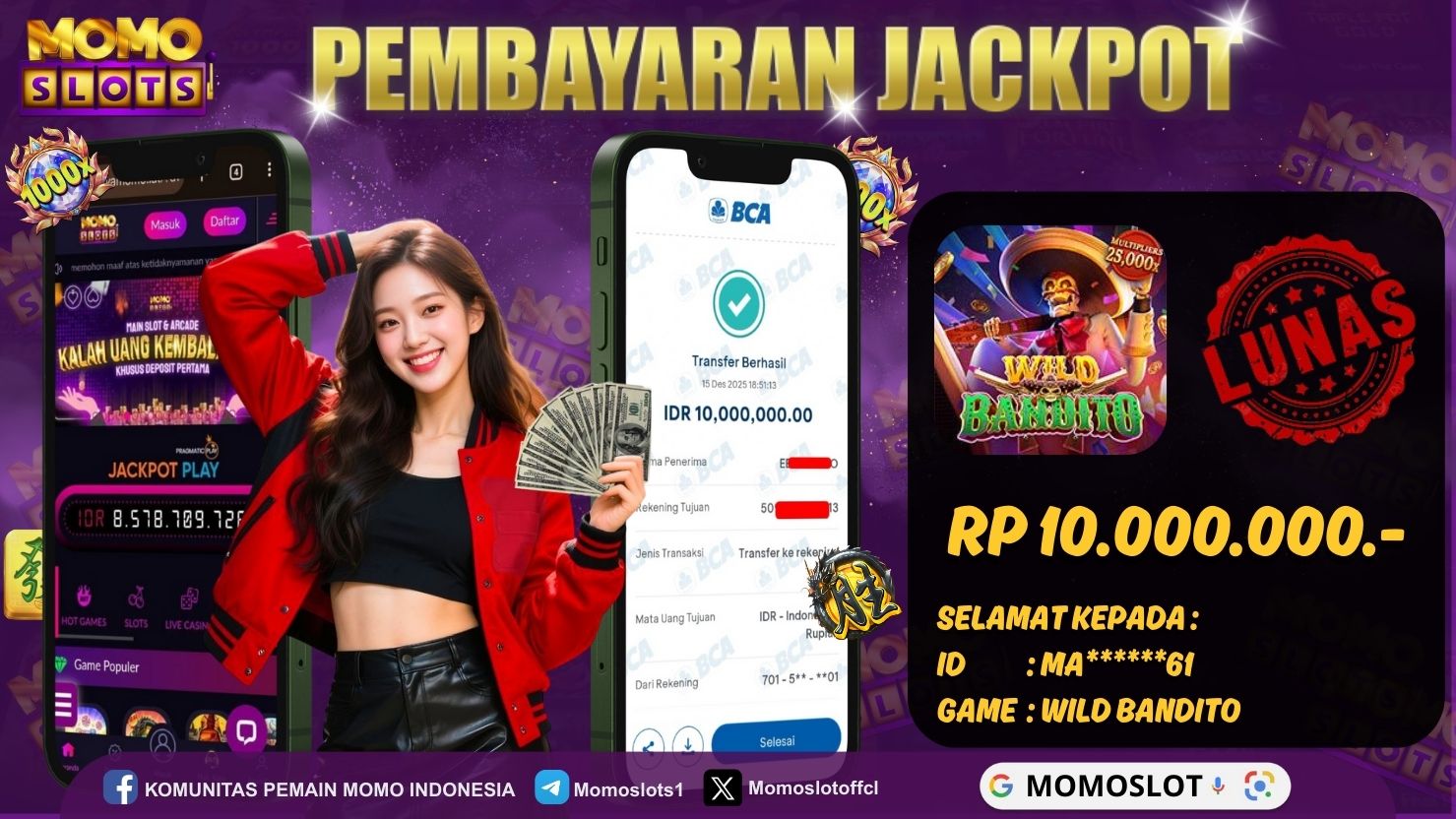 MOMOSLOTS JACKPOT SLOT WILD BANDITO